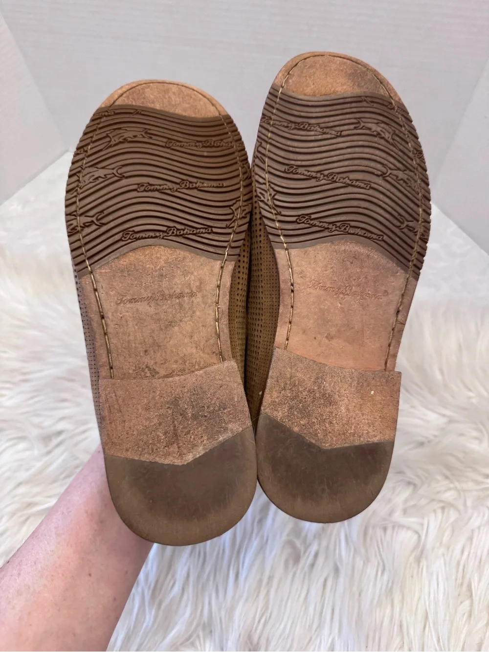 Tommy Bahama Felton Men’s 8M Nubuck Slip On Brown Loafer Shoe Stylish Vented